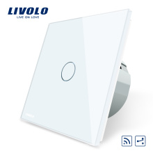 Livolo EU Standard Remote Switch, 220~250V Wall Light Remote Touch Switch 1gang 2 way VL-C701SR-11/12/13/15